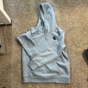 Blue Carhartt size large hoodie